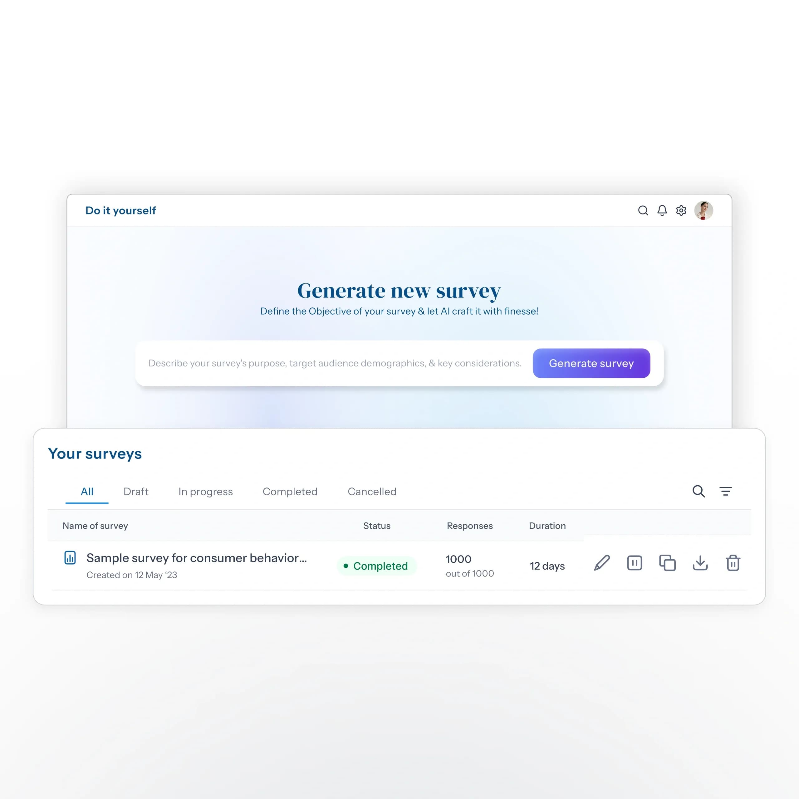 Leveraging Generative AI for Survey Creation
